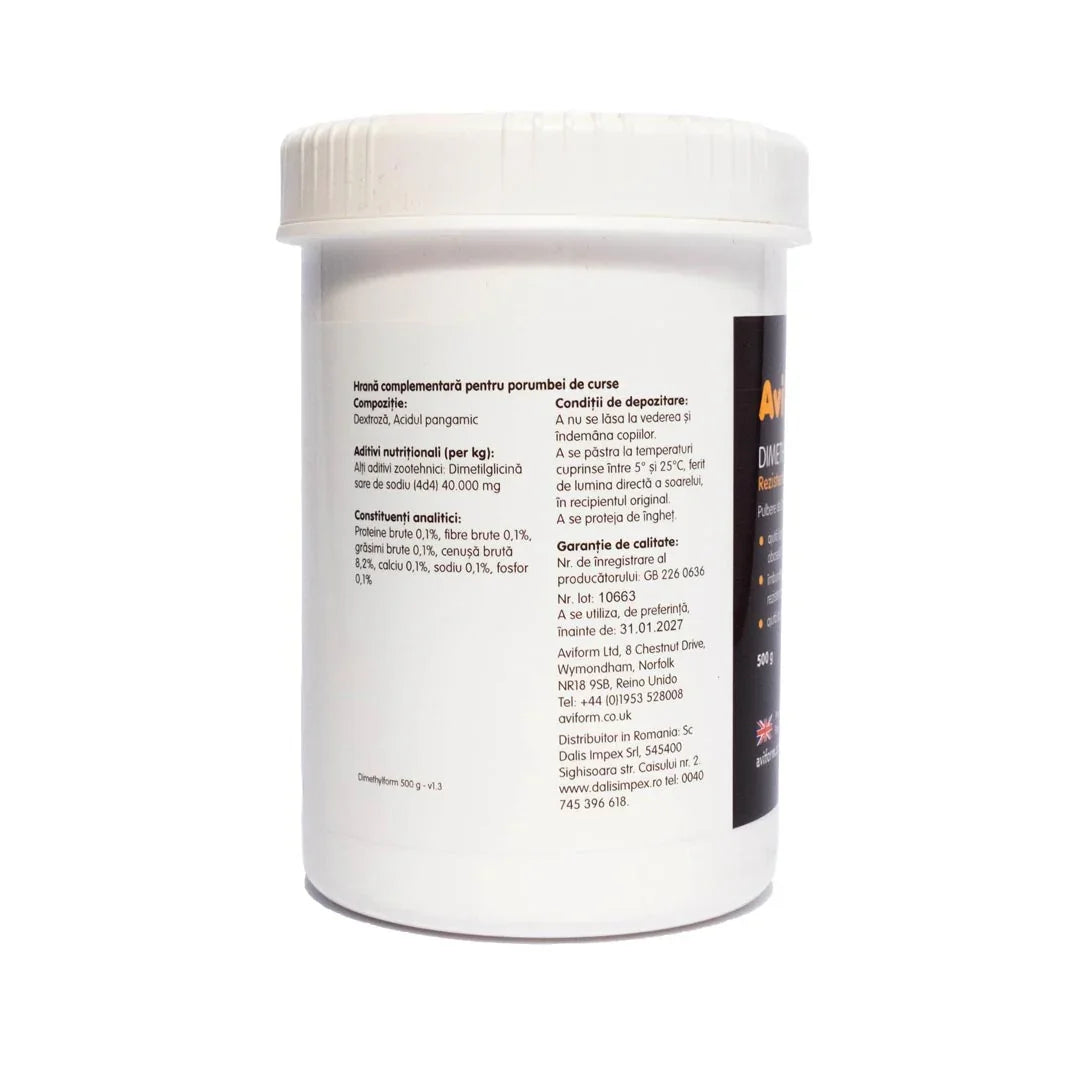 Supliment nutritiv pentru porumbei voiajori Aviform Dimethylform 500gr - DalisPet