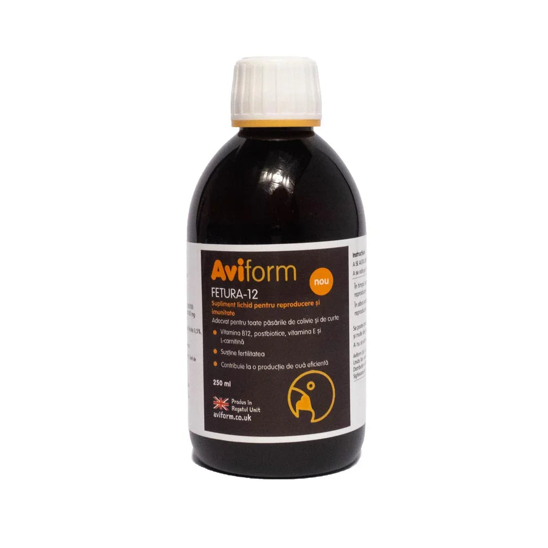Aviform Fetura 12 250 ml – drojdie și vitamine pentru păsări B2B