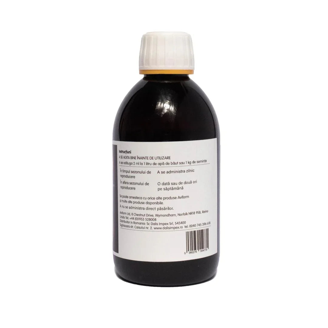 Aviform Fetura 12 250 ml – drojdie și vitamine pentru păsări B2B