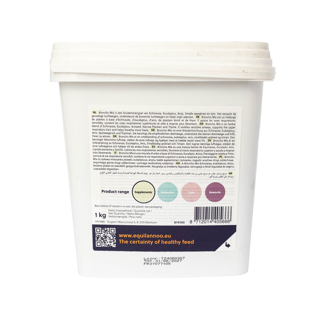 Equilannoo Broncho Mix pentru cai – Supliment respirator pe bază de plante 1 kg