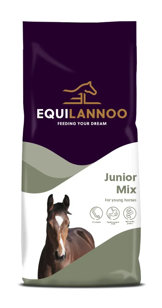 Equilannoo Junior Mix – Hrană completă pentru mânji și cai tineri (1–3 ani)