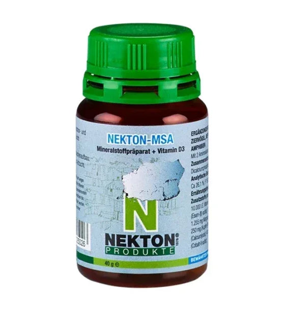 Nekton MSA-40 g, supliment nutritiv cu vitamina D3 pentru pasari ornamnentale DalisPet