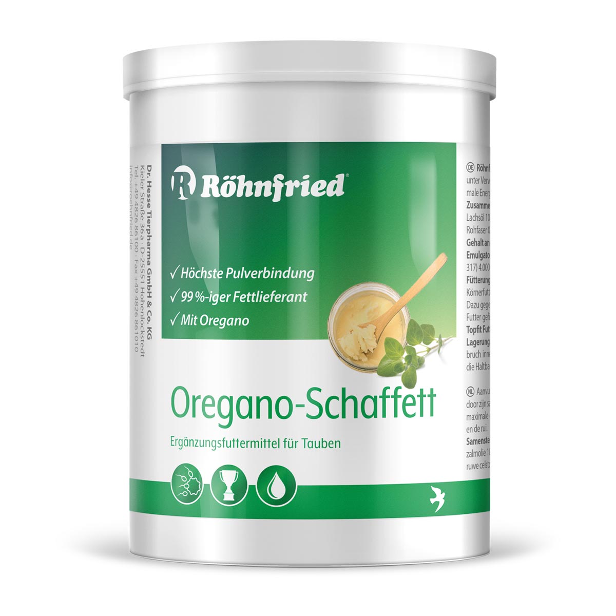 Suplimente pentru porumbei Rohnfried Oregano Schaffett 600 gr