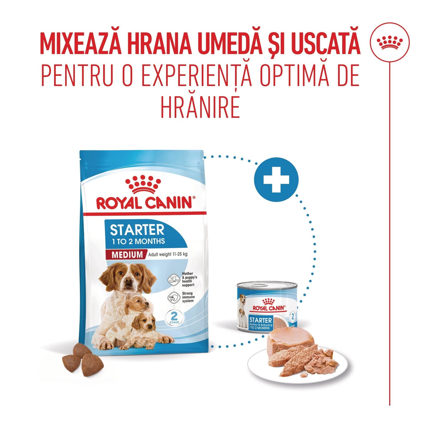Royal Canin Medium Starter Mother & BabyDog, mama si puiul, hrana uscata caini