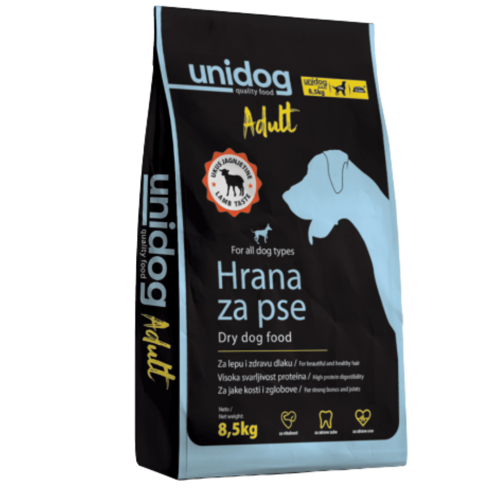 Uni Dog Adult - Hrana uscata, amestec complet pentru hrana cainilor adulti 8.5 KG - DalisPet
