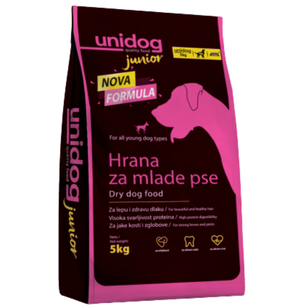 Uni dog junior. Hrana uscata pentru caini tineri 5 kg - DalisPet