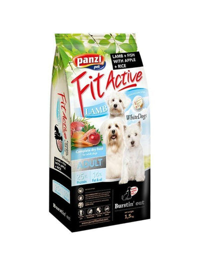 Hrana uscata pentru caini adulti cu blana alba FitActive 1,5 kg - DalisPet