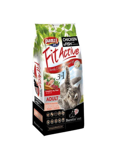 Hrana uscata pentru pisici sterile, adulte FitActive 3 in 1, 10 kg - DalisPet