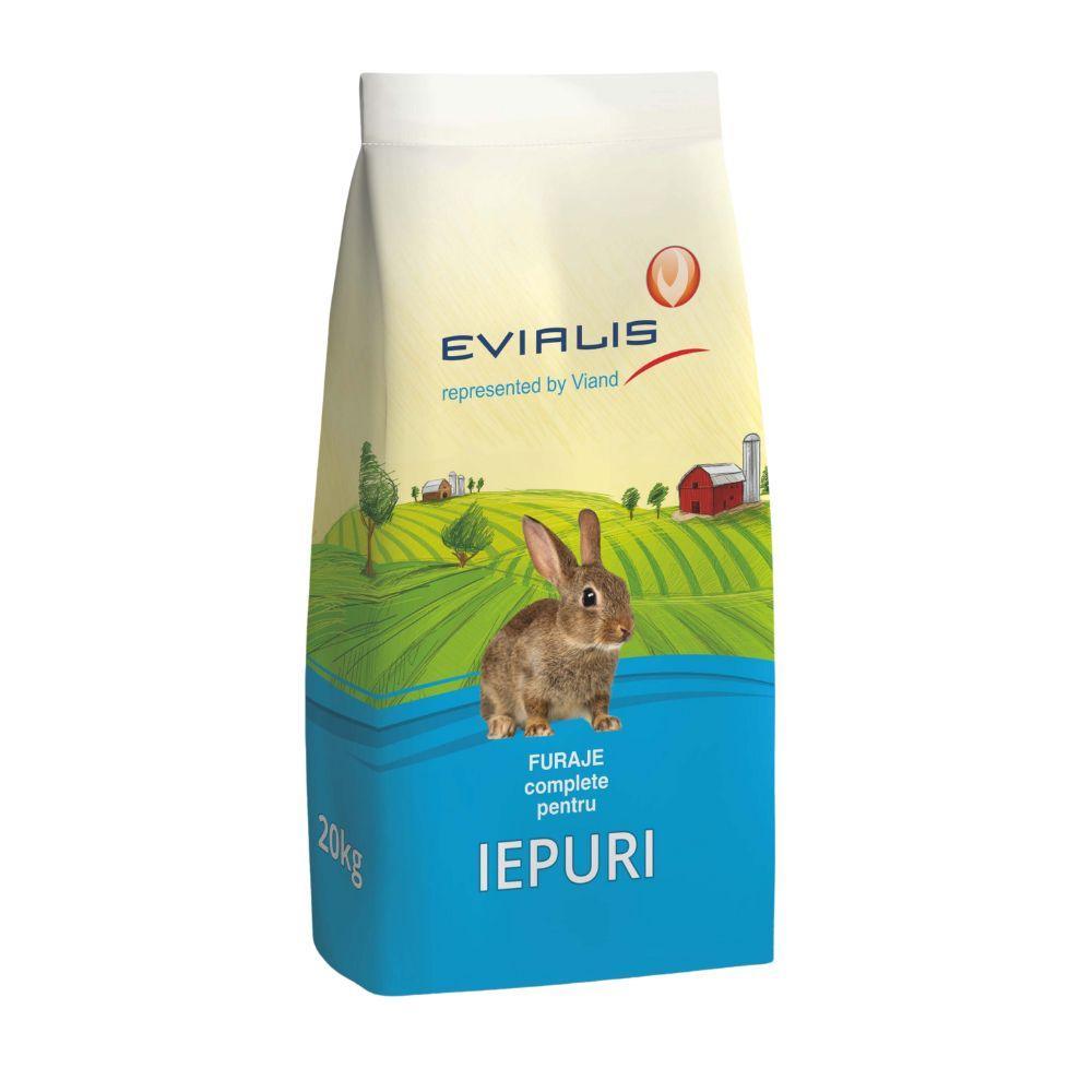Furaj complet granulat pentru iepuri 16% PB, 20 kg - DalisPet