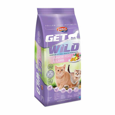 Hrana uscata pentru pisici GetWild junior cu peste 15 kg - DalisPet