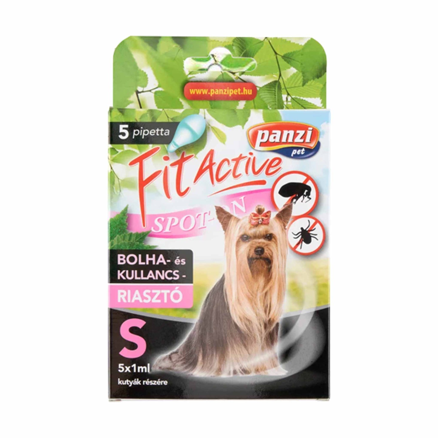 Pipeta antiparazitara pentru caini FitActive S 5 buc - DalisPet