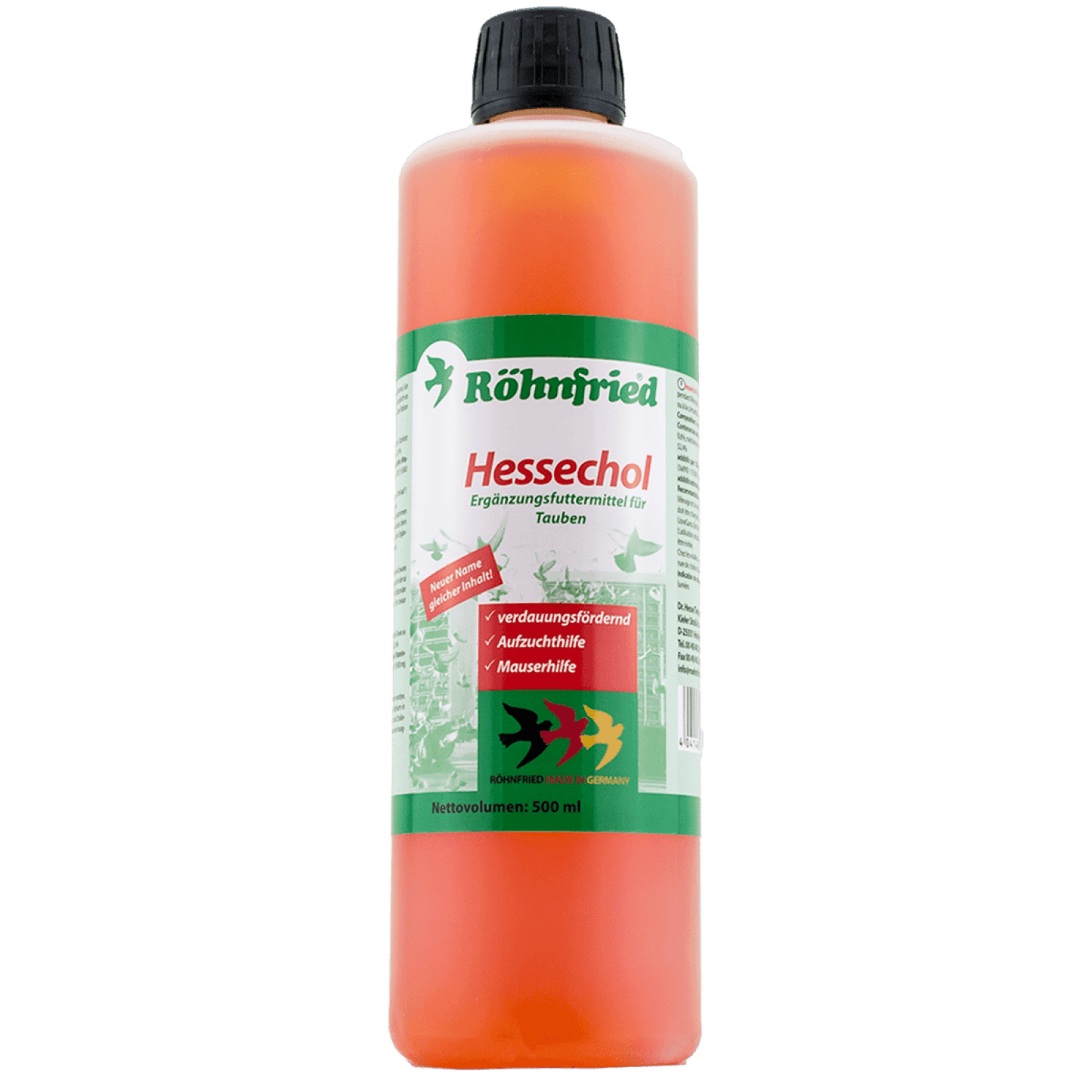 Supliment pentru naparlire la porumbei Hessechol 500 ml - DalisPet