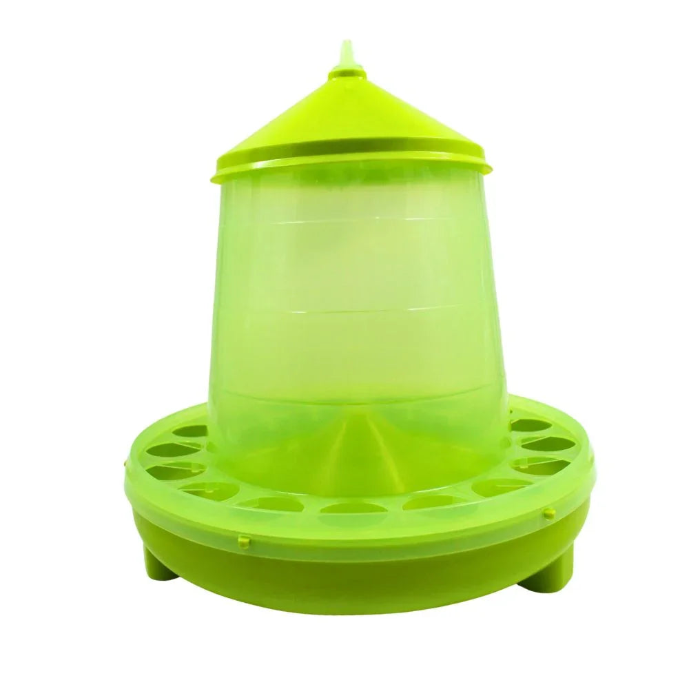 Hrănitoare păsări 4 kg model verde cu suport