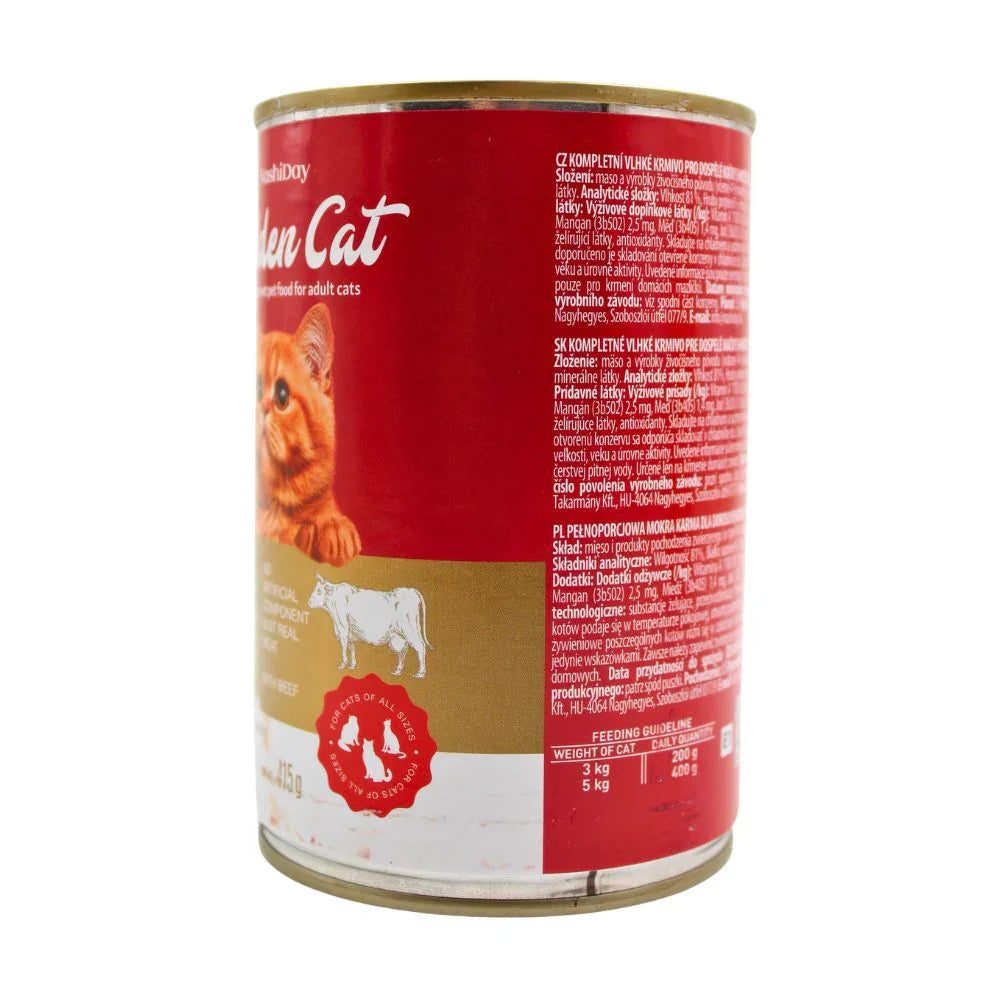Hrană umedă pisici cu carne de vita în sos 415 g 