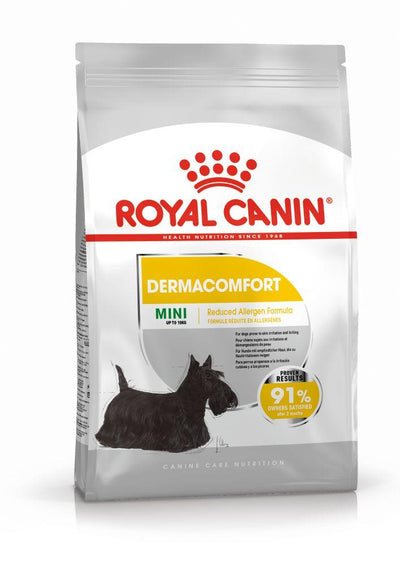 Royal Canin Mini Dermacomfort hrana uscata caine, prevenirea iritatiilor pielii