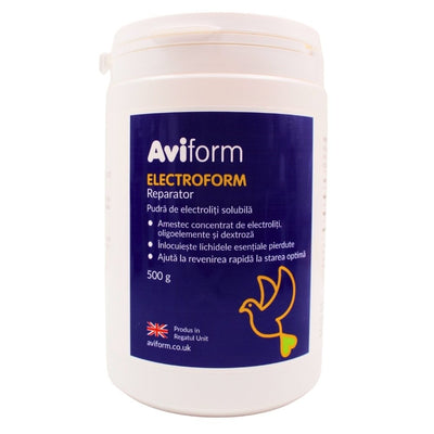Aviform Electroform – electroliți pentru hidratare și recuperare porumbei 500g
