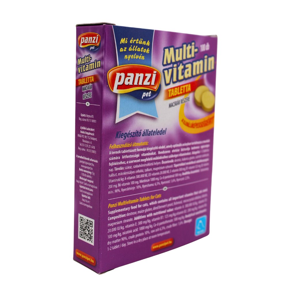 Panzi Multivitamin 100 tablete pentru pisici 