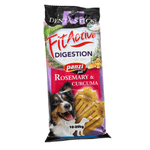 Panzi FitActive Digestion Rosemary & Curcuma dental sticks for dogs 10-20kg with dog image