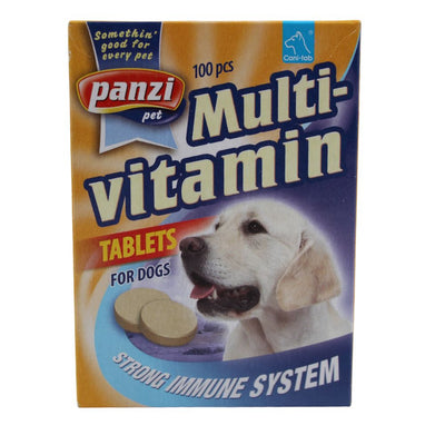 Panzi Vitamin Multivitamin pentru câini – susţine imunitatea 100 tablete