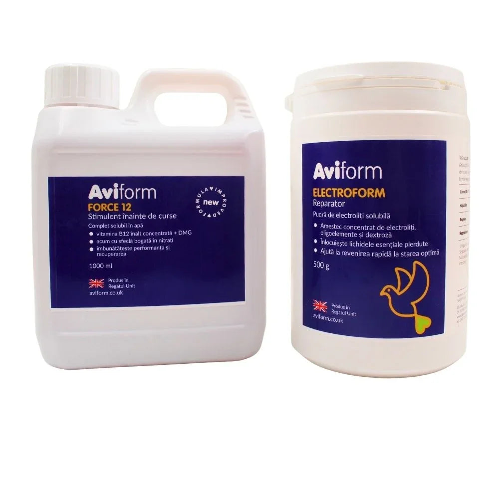 Aviform Pachet Energie și Refacere Porumbei – Force 12 și Electroform