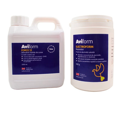 Aviform Pachet Energie și Refacere Porumbei – Force 12 și Electroform