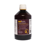 500ml brown bottle of Aviform Avigold Advance liquid tonic for poultry 