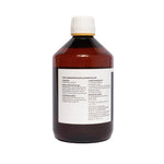 Brown plastic bottle with white cap and Romanian label for pigeon feed supplement