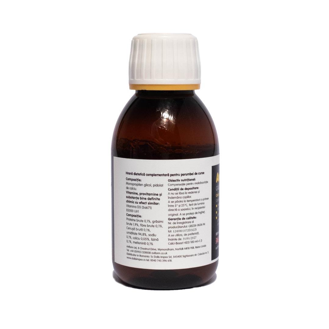 Supliment cu Calciu pentru porumbei Aviform Calciboost 100 ml - DalisPet
