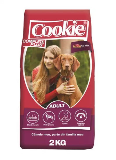 Crochete pentru câini adulți Cookie Complete cu vită