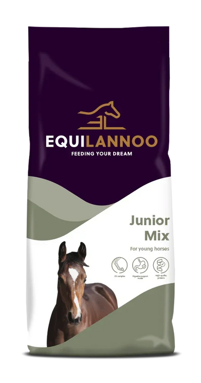 Equilannoo Junior Mix – Hrană completă pentru mânji și cai tineri (1–3 ani)