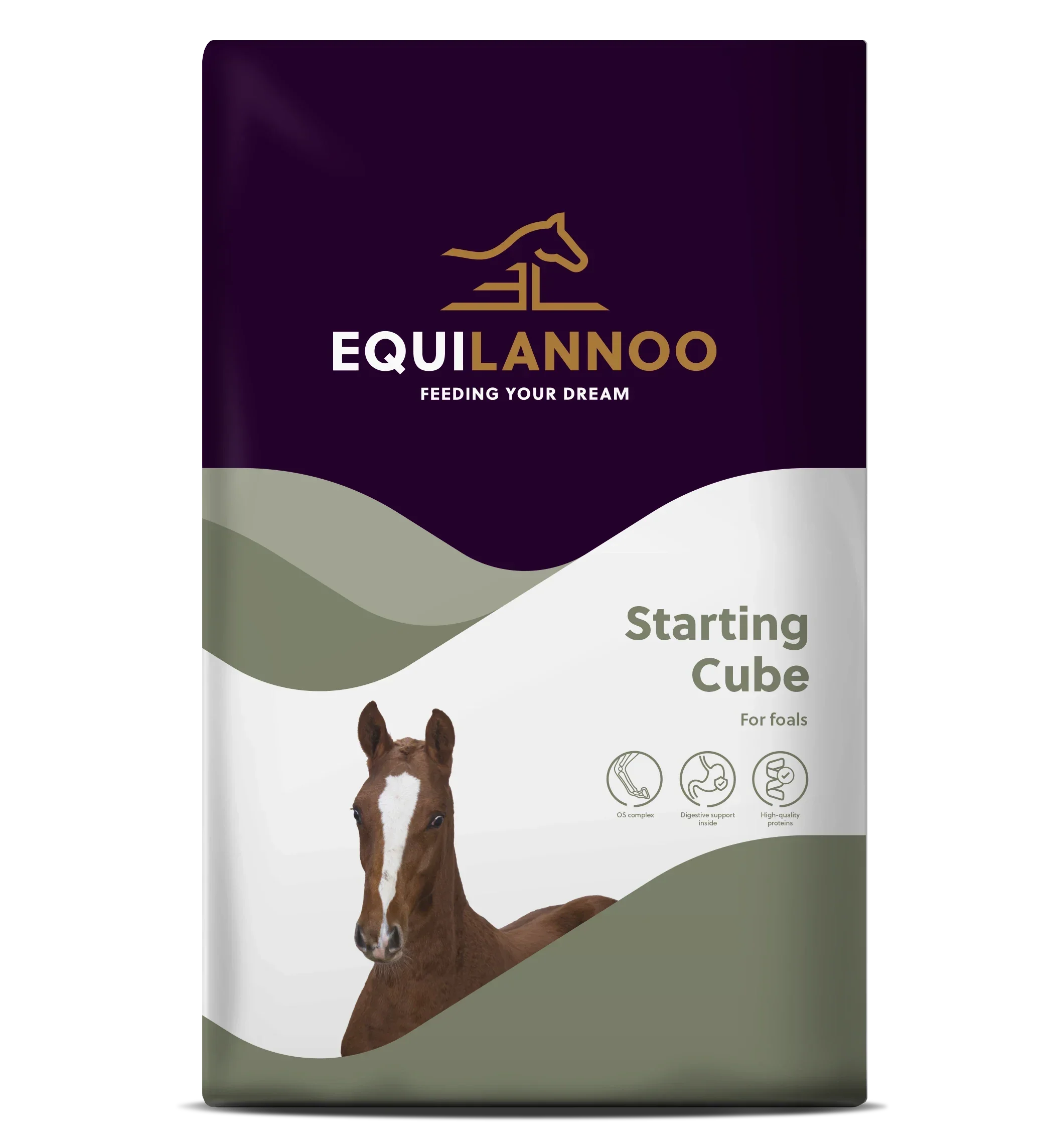 Equilannoo Starting Cube – Hrană completă pentru mânji (0–1 an) 20 kg