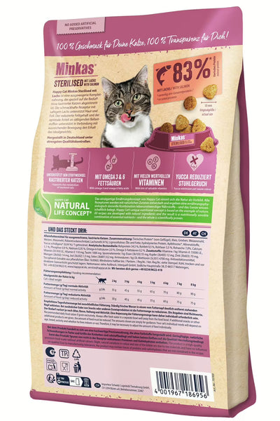 Happy Cat Minkas Sterile – hrană completă pentru pisici sterilizate