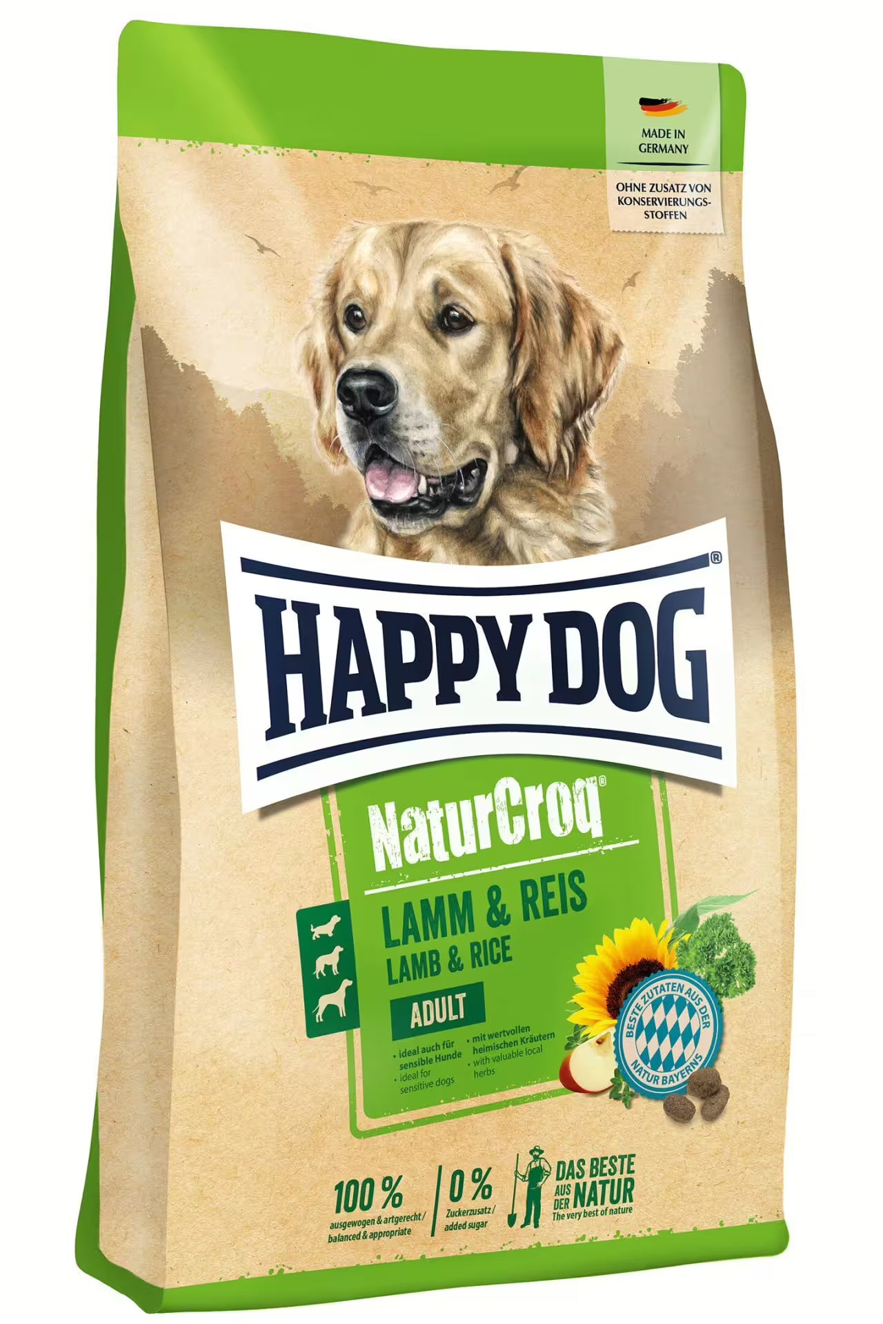 Happy Dog NaturCroq Lamb & Rice – hrană completă pentru câini sensibili
