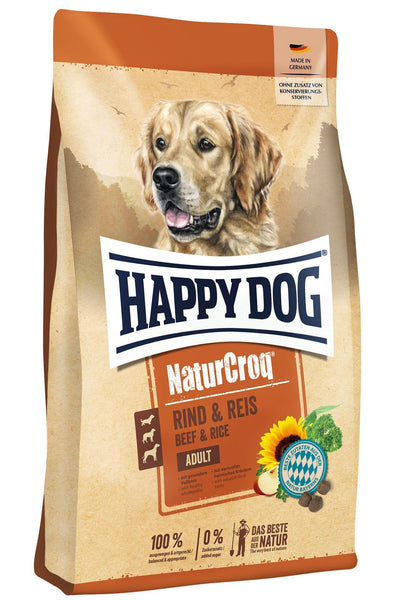Happy Dog NaturCroq Beef & Rice – hrană completă pentru câini adulţi 15 kg