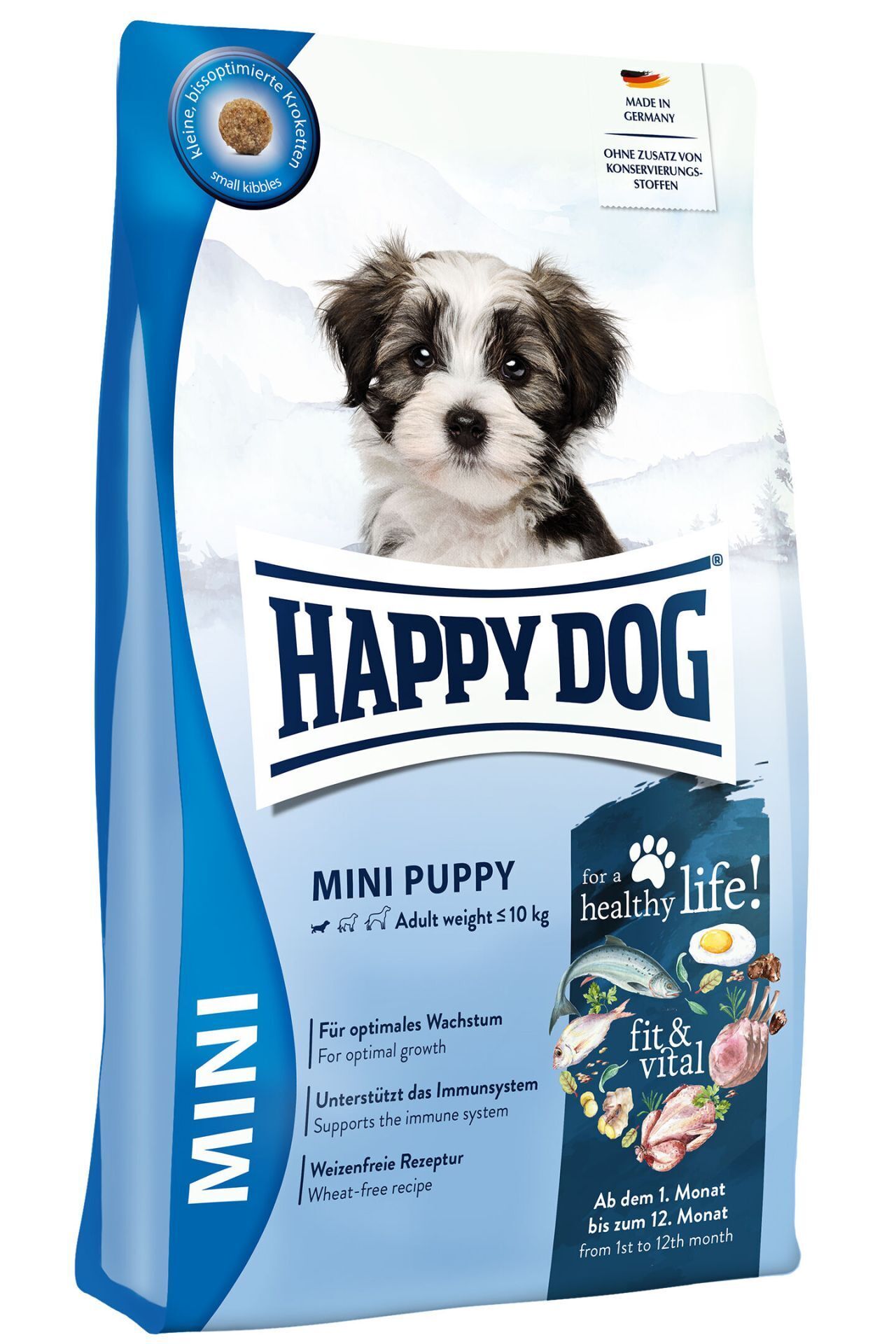 Happy Dog Fit & Vital Mini Puppy – hrană completă pentru căței de talie mică