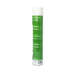Green aerosol spray can labeled as efficient remedy against external parasites with multi-language instructions