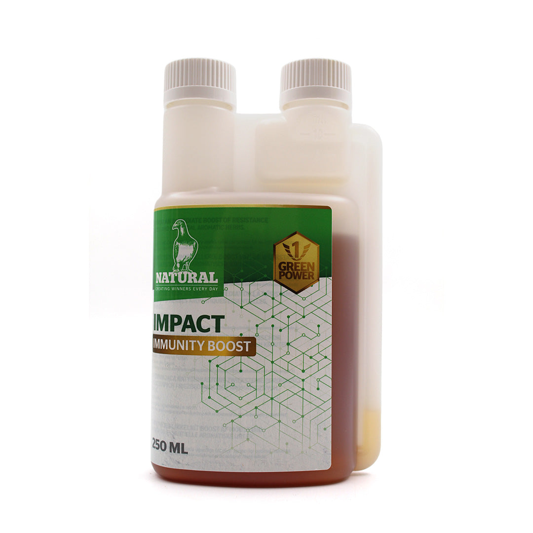 Supliment imunitar pentru porumbei cu acizi grași și plante aromatice Green Power Impact