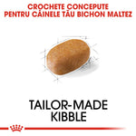 Tailor-made kibble for Bichon Maltese dogs with a detailed kibble design