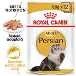 Royal Canin Adult Persian cat wet food in 85g packs, adapted texture for long hair nutrition