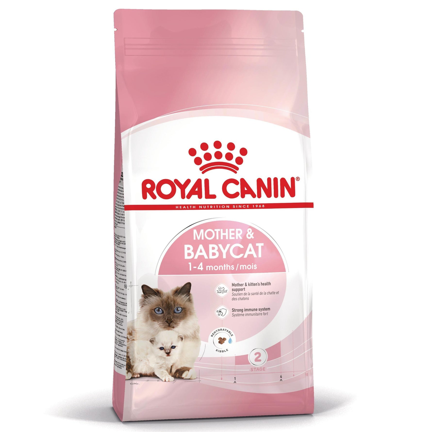 Royal Canin Mother & Babycat dry cat food for 1-4 months kittens with mother cat image