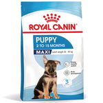 Royal Canin Maxi Puppy dry dog food bag for large breed puppies 2 to 15 months