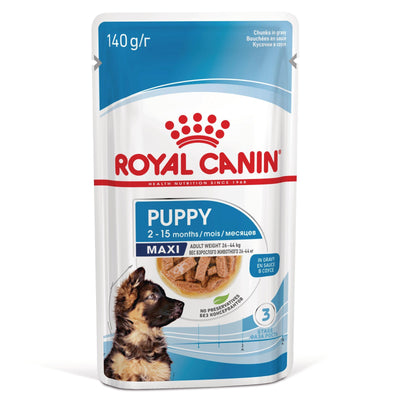 Royal Canin Maxi Puppy hrana umeda caine junior (in sos), 140 g