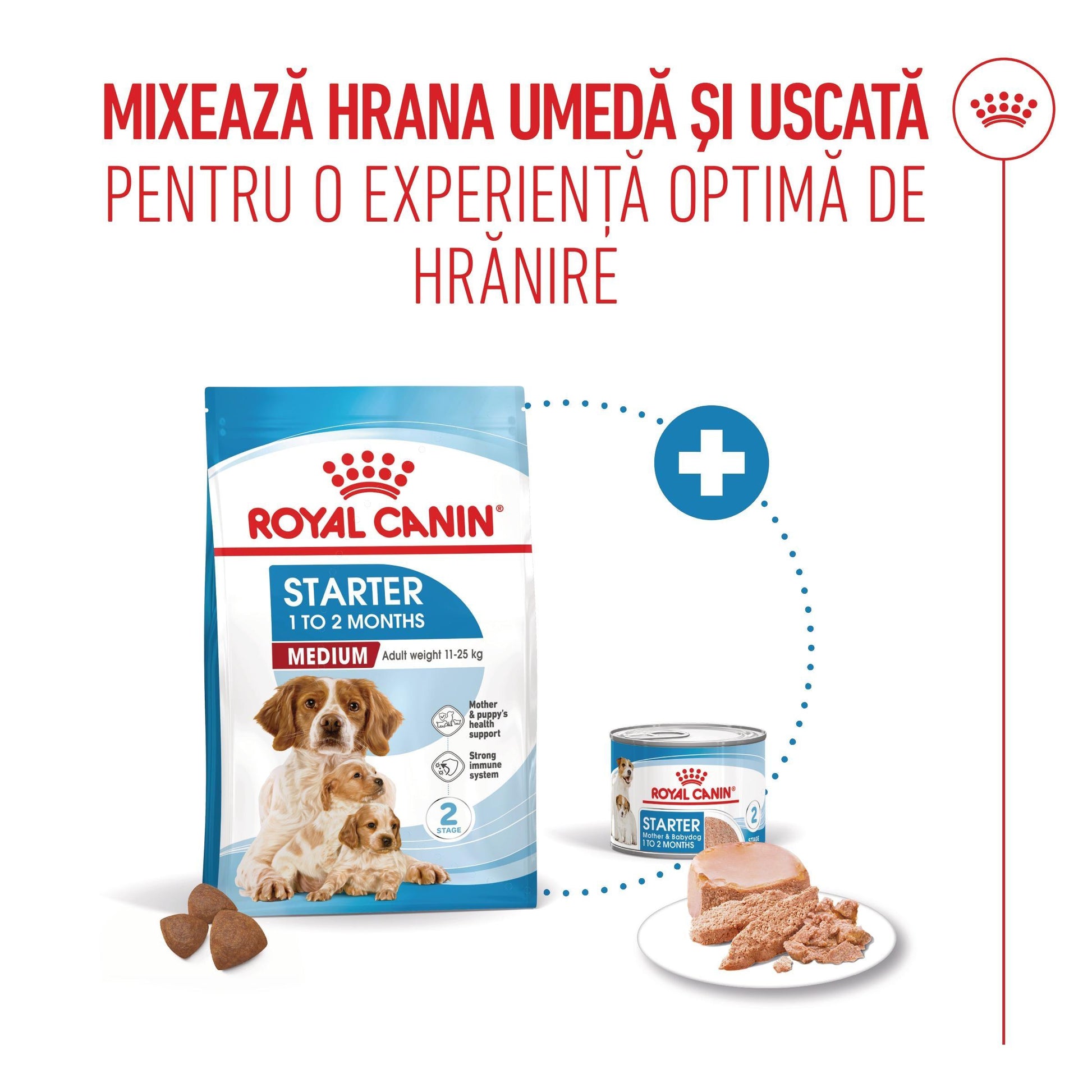 Royal Canin Medium Starter Mother & BabyDog, mama si puiul, hrana uscata caini