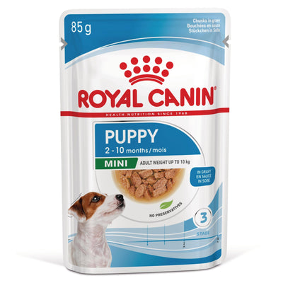 Royal Canin Mini Puppy hrana umeda caine junior (in sos), 85 g