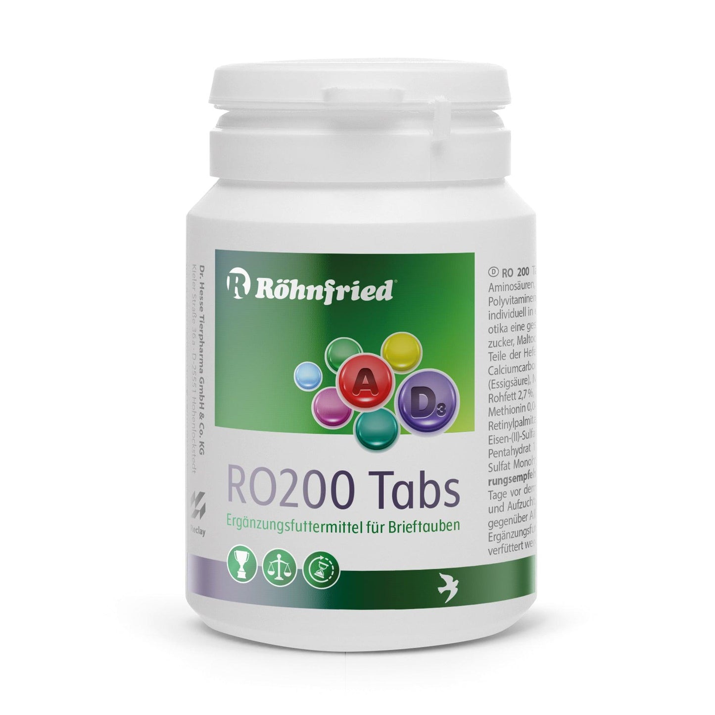 Suplimente  porumbei Rohnfried RO 200 Tabs 