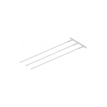 White 30 cm three-prong dovetail box entrance marker for pigeons