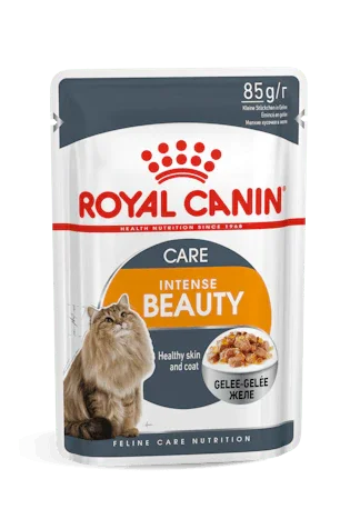 Royal Canin Intense Beauty cat wet food pouch for healthy skin and coat, 85g