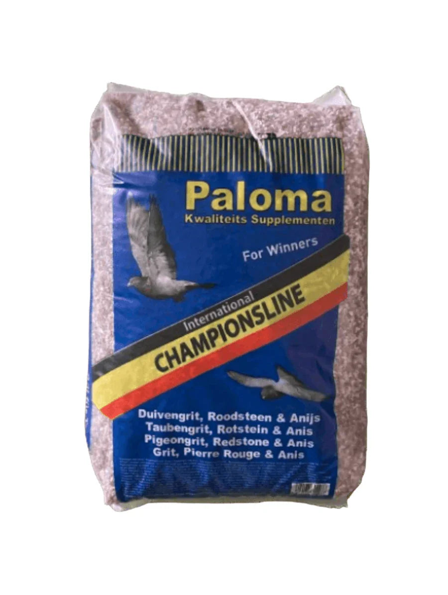 Paloma Championsline pigeon grit supplement bag with redstone and anise for racing birds