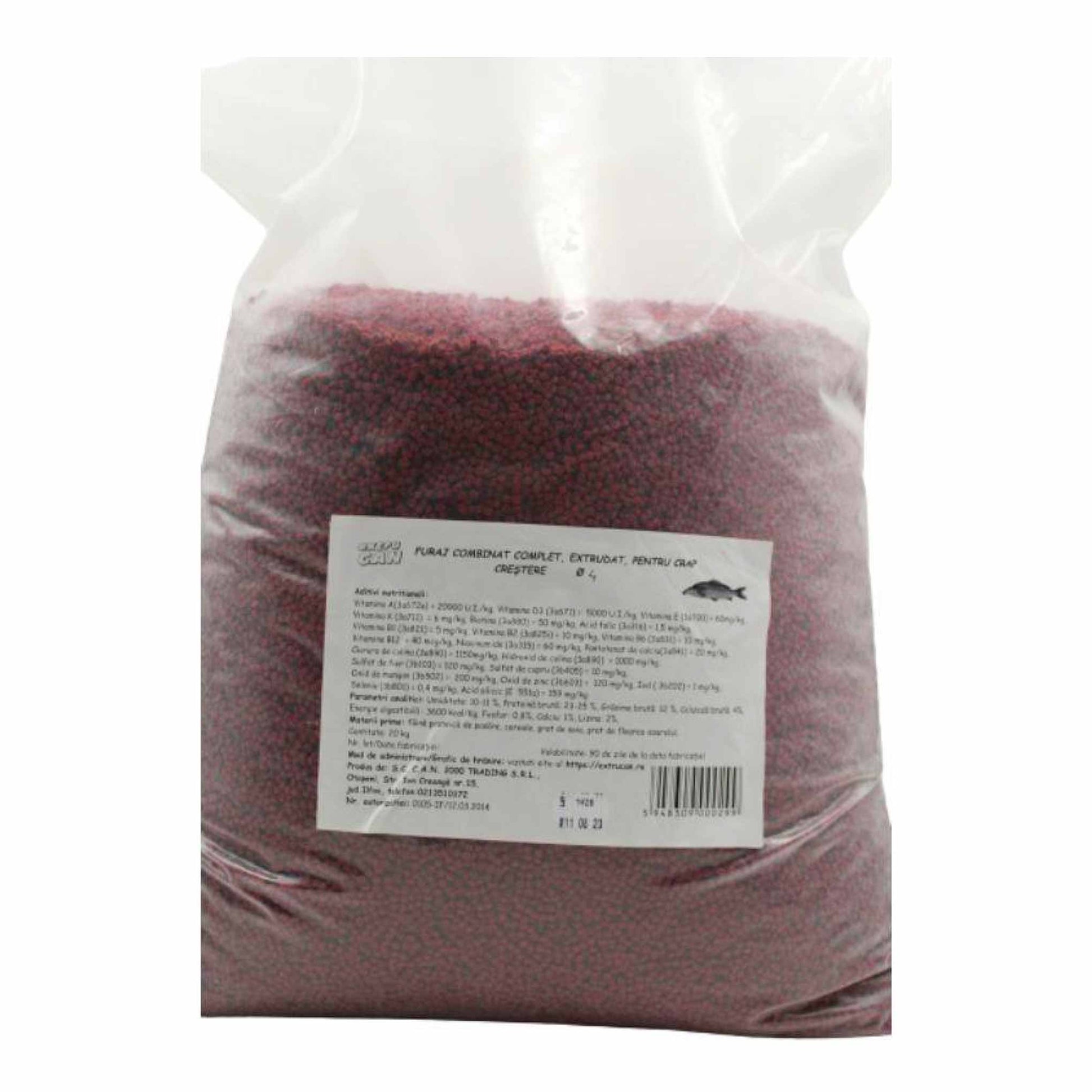 Hrana pentru crap scufundabila 4 mm 20 kg - DalisPet