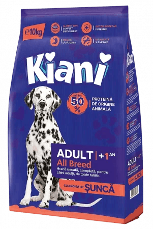 Hrana uscata Kiani cu aroma de sunca 10 kg - DalisPet